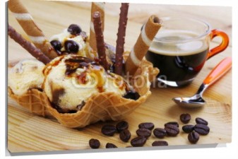 Lienzo Helado y Cafe